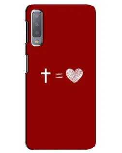 Чохол для Samsung Galaxy A7 2018 (A750) з картинкою «Рівняння любові»