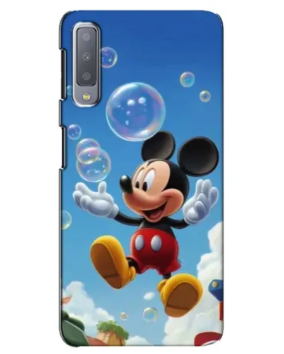 Чехол для Samsung Galaxy A7 2018 (A750) с картинкой «Mickey и мыльные пузыри»