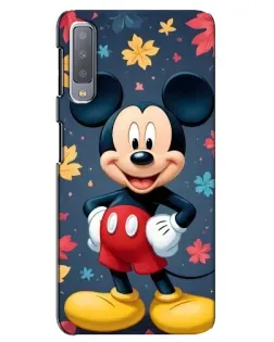 Чехол для Samsung Galaxy A7 2018 (A750) с картинкой «Осенний Mickey Mouse»