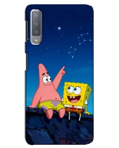 Чехол для Samsung Galaxy A7 2018 (A750) с картинкой «Губка Боб и Патрик ночью» Чехол для Samsung Galaxy A7 2018 (A750) с картинкой «Губка Боб и Патрик ночью»