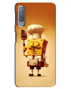 Чехол для Samsung Galaxy A7 2018 (A750) с картинкой «Губка Боб повар»