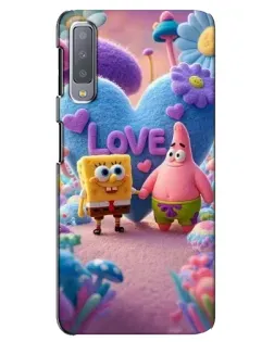 Чехол для Samsung Galaxy A7 2018 (A750) с картинкой «Губка Боб Патрик»