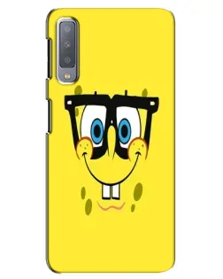 Чохол для Samsung Galaxy A7 2018 (A750) з картинкою «Мінімалістичний Спанч Боб»