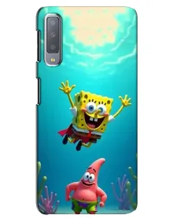 Чохол для Samsung Galaxy A7 2018 (A750) з картинкою «Спанч Боб під водою»