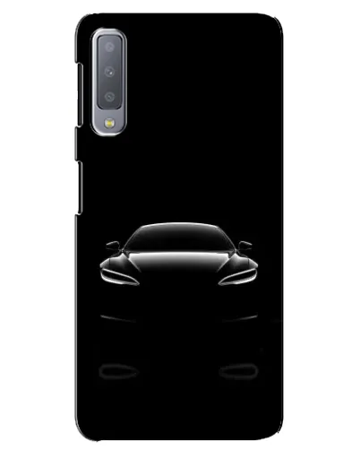 Чехол для Samsung Galaxy A7 2018 (A750) с картинкой «Силуэт Tesla Night» Чехол для Samsung Galaxy A7 2018 (A750) с картинкой «Силуэт Tesla Night»