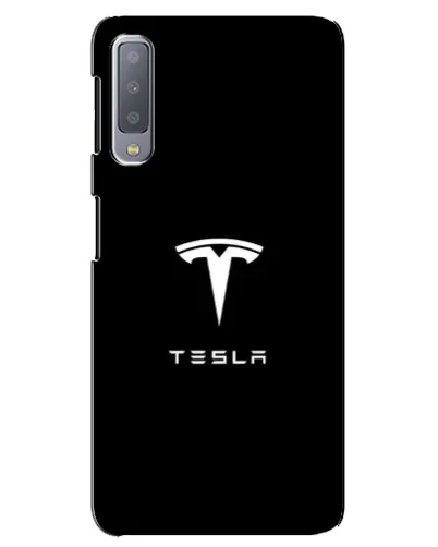 Чехол для Samsung Galaxy A7 2018 (A750) с картинкой «Tesla White Logo» Чехол для Samsung Galaxy A7 2018 (A750) с картинкой «Tesla White Logo»