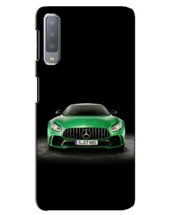 Чохол для Samsung Galaxy A7 2018 (A750) з картинкою «Mercedes — неоновий лого»