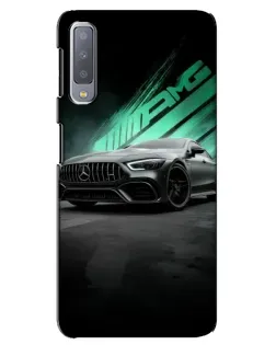 Чохол для Samsung Galaxy A7 2018 (A750) з картинкою «Темний Mercedes AMG»