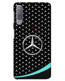 Чохол для Samsung Galaxy A7 2018 (A750) з картинкою «Mercedes — бірюзовий акцент»
