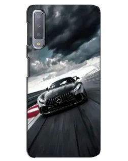 Чохол для Samsung Galaxy A7 2018 (A750) з картинкою «Гоночний Mercedes AMG»