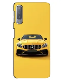 Чохол для Samsung Galaxy A7 2018 (A750) з картинкою «Жовтий Mercedes GT»