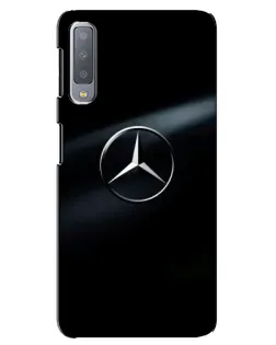 Чохол для Samsung Galaxy A7 2018 (A750) з картинкою «Mercedes на металі»