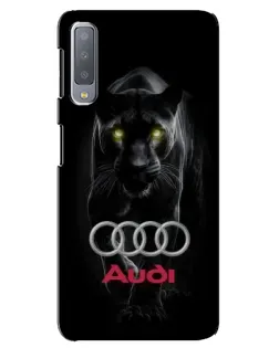 Чохол для Samsung Galaxy A7 2018 (A750) з картинкою «Пантера та Audi»