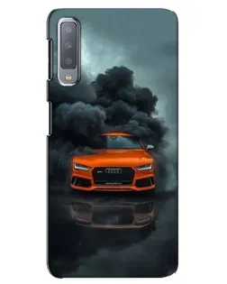 Чохол для Samsung Galaxy A7 2018 (A750) з картинкою «Audi у хмарах диму»