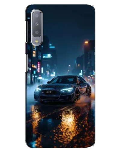 Чохол для Samsung Galaxy A7 2018 (A750) з картинкою «Нічне місто та Audi» Чохол для Samsung Galaxy A7 2018 (A750) з картинкою «Нічне місто та Audi»