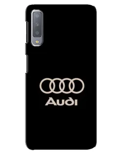 Чохол для Samsung Galaxy A7 2018 (A750) з картинкою «Audi — золотий логотип»