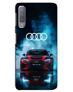 Чохол для Samsung Galaxy A7 2018 (A750) з картинкою «Audi Sport — неон»