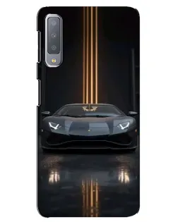 Чехол для Samsung Galaxy A7 2018 (A750) с картинкой «Lamborghini золотые линии» Чехол для Samsung Galaxy A7 2018 (A750) с картинкой «Lamborghini золотые линии»
