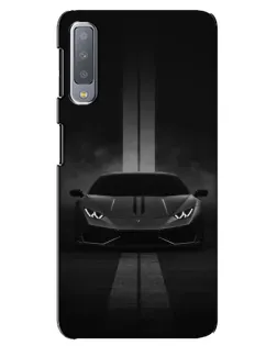 Чехол для Samsung Galaxy A7 2018 (A750) с картинкой «Lamborghini симметрия дорог»