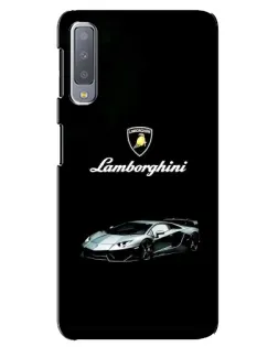 Чехол для Samsung Galaxy A7 2018 (A750) с картинкой «Логотип Lamborghini классика»
