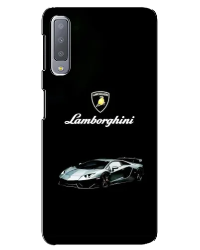 Чехол для Samsung Galaxy A7 2018 (A750) с картинкой «Логотип Lamborghini классика»