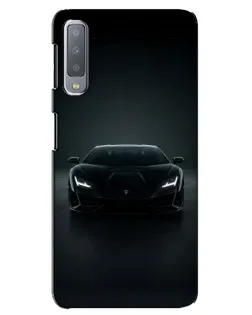Чехол для Samsung Galaxy A7 2018 (A750) с картинкой «Черный Lamborghini Aventador»