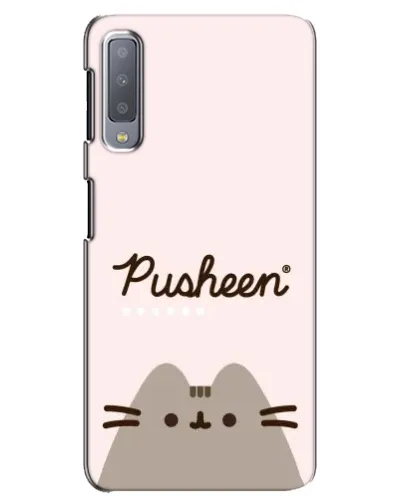 Чехол для Samsung Galaxy A7 2018 (A750) с картинкой «Pusheen логотип»