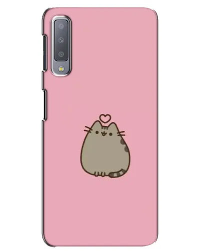 Чехол для Samsung Galaxy A7 2018 (A750) с картинкой «Pusheen сердце»
