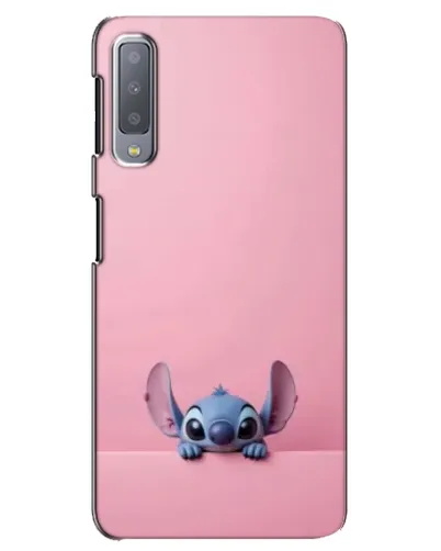 Чехол для Samsung Galaxy A7 2018 (A750) с картинкой «Stitch выглядывает»