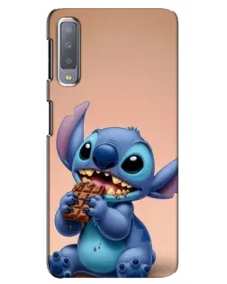 Чехол для Samsung Galaxy A7 2018 (A750) с картинкой «Стич ест шоколад» Чехол для Samsung Galaxy A7 2018 (A750) с картинкой «Стич ест шоколад»