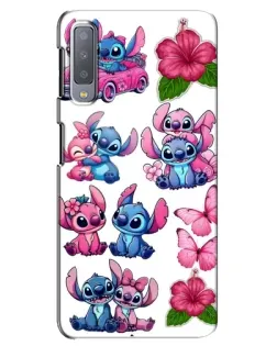 Чехол для Samsung Galaxy A7 2018 (A750) с картинкой «Стикеры Stitch и Angel» Чехол для Samsung Galaxy A7 2018 (A750) с картинкой «Стикеры Stitch и Angel»
