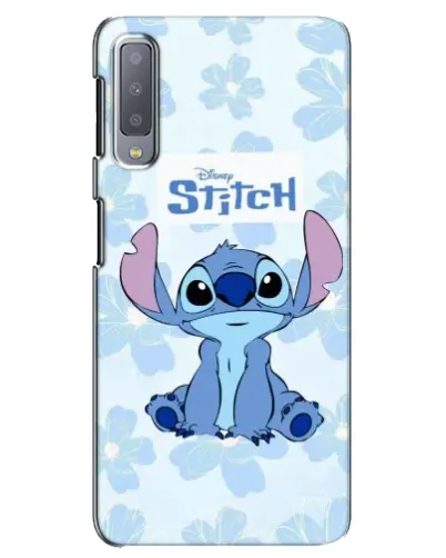 Чехол для Samsung Galaxy A7 2018 (A750) с картинкой «Stitch среди цветов»
