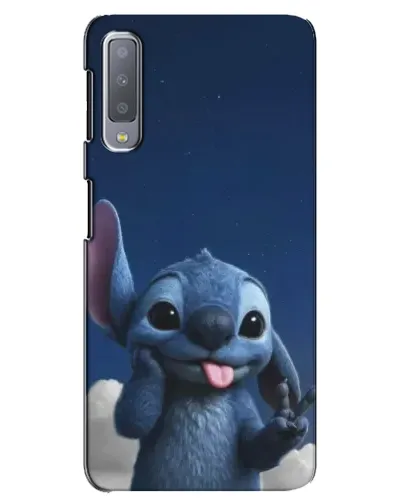 Чехол для Samsung Galaxy A7 2018 (A750) с картинкой «Стич в облаках»