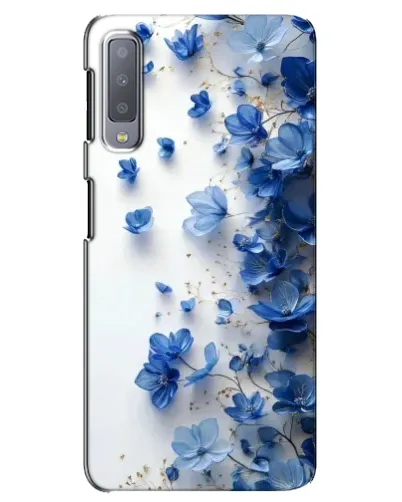 Чехол для Samsung Galaxy A7 2018 (A750) с картинкой «Голубой цветочный каскад» Чехол для Samsung Galaxy A7 2018 (A750) с картинкой «Голубой цветочный каскад»
