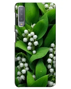 Чехол для Samsung Galaxy A7 2018 (A750) с картинкой «Ландыши в зелени»
