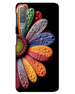 Чехол для Samsung Galaxy A7 2018 (A750) с картинкой «Радужный цветок»