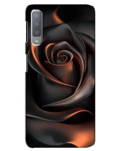 Чехол для Samsung Galaxy A7 2018 (A750) с картинкой «Шелковая черная роза» Чехол для Samsung Galaxy A7 2018 (A750) с картинкой «Шелковая черная роза»