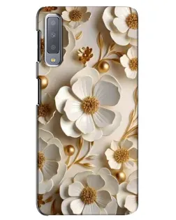 Чехол для Samsung Galaxy A7 2018 (A750) с картинкой «Белие бумажние  цвети»