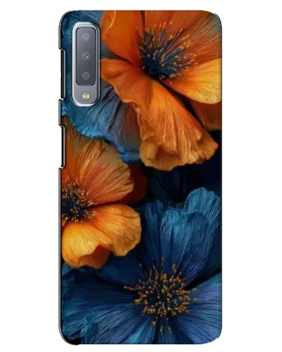 Чохол для Samsung Galaxy A7 2018 (A750) з картинкою «Яскрава синьо-помаранчева флора» Чохол для Samsung Galaxy A7 2018 (A750) з картинкою «Яскрава синьо-помаранчева флора»