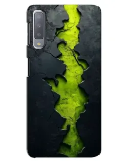Чохол для Samsung Galaxy A7 2018 (A750) з картинкою «Салатовий розлом скелі»
