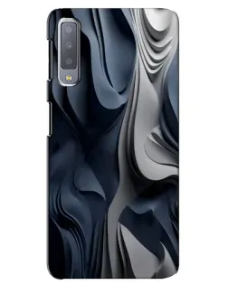 Чохол для Samsung Galaxy A7 2018 (A750) з картинкою «Об'ємні сині складки»