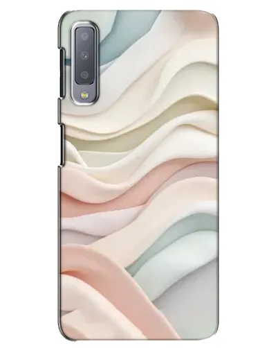 Чехол для Samsung Galaxy A7 2018 (A750) с картинкой «Пастельные нежные волны»