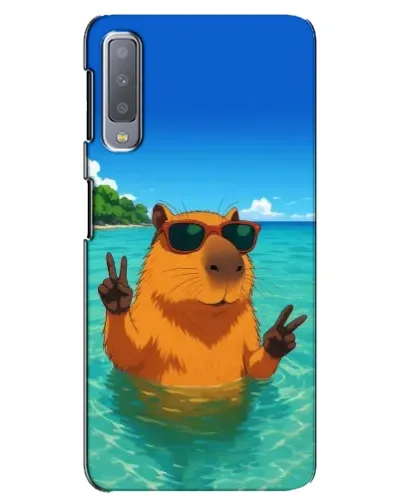 Чехол для Samsung Galaxy A7 2018 (A750) с картинкой «Морская капибара» Чехол для Samsung Galaxy A7 2018 (A750) с картинкой «Морская капибара»