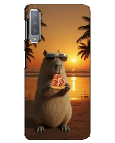 Чехол для Samsung Galaxy A7 2018 (A750) с картинкой «Капибара с пиццей» Чехол для Samsung Galaxy A7 2018 (A750) с картинкой «Капибара с пиццей»