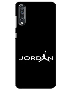 Чехол для Samsung Galaxy A70 2019 (A705F) с картинкой «Jordan White Logo» Чехол для Samsung Galaxy A70 2019 (A705F) с картинкой «Jordan White Logo»