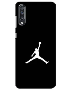 Чехол для Samsung Galaxy A70 2019 (A705F) с картинкой «Jordan Silhouette» Чехол для Samsung Galaxy A70 2019 (A705F) с картинкой «Jordan Silhouette»