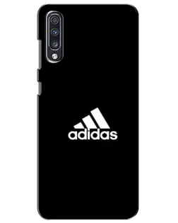 Чехол для Samsung Galaxy A70 2019 (A705F) с картинкой «Черная классика Adidas»