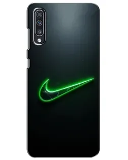 Чехол для Samsung Galaxy A70 2019 (A705F) с картинкой «Неоновый контур Nike» Чехол для Samsung Galaxy A70 2019 (A705F) с картинкой «Неоновый контур Nike»