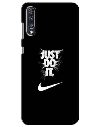 Чехол для Samsung Galaxy A70 2019 (A705F) с картинкой «Текстовый принт Nike» Чехол для Samsung Galaxy A70 2019 (A705F) с картинкой «Текстовый принт Nike»