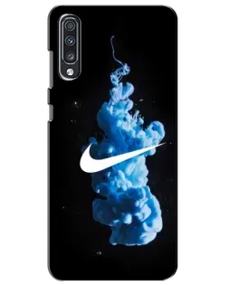 Чехол для Samsung Galaxy A70 2019 (A705F) с картинкой «Nike и синий дым»